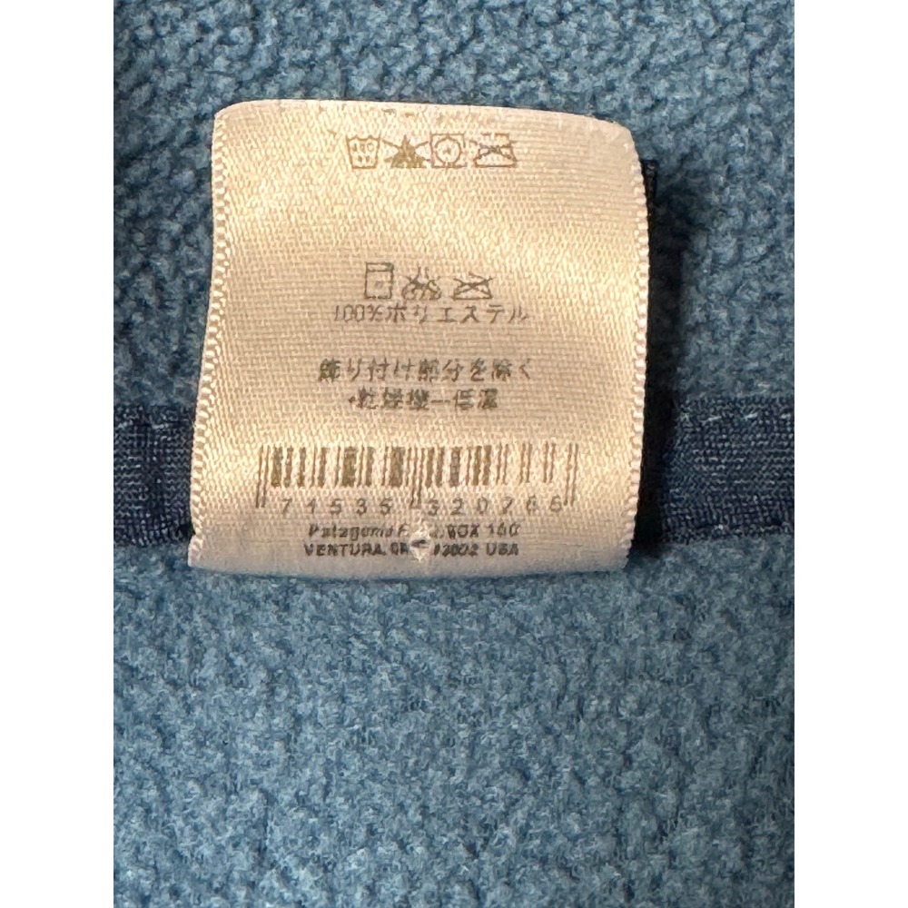 Vintage Patagonia Capilene Fleece Quarter Zip Mens Large Blue Pullover Gropcore - Picture 14 of 14